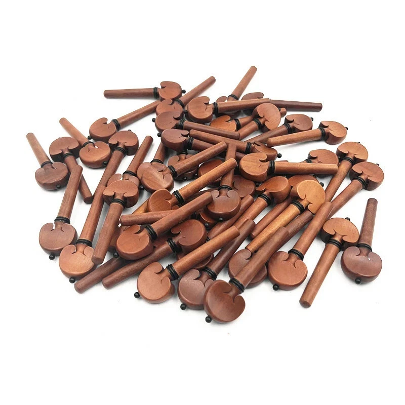 High quality 20pcs viola jujube pegs,  inlay ebony wood ring violin parts - Image 2 of 3