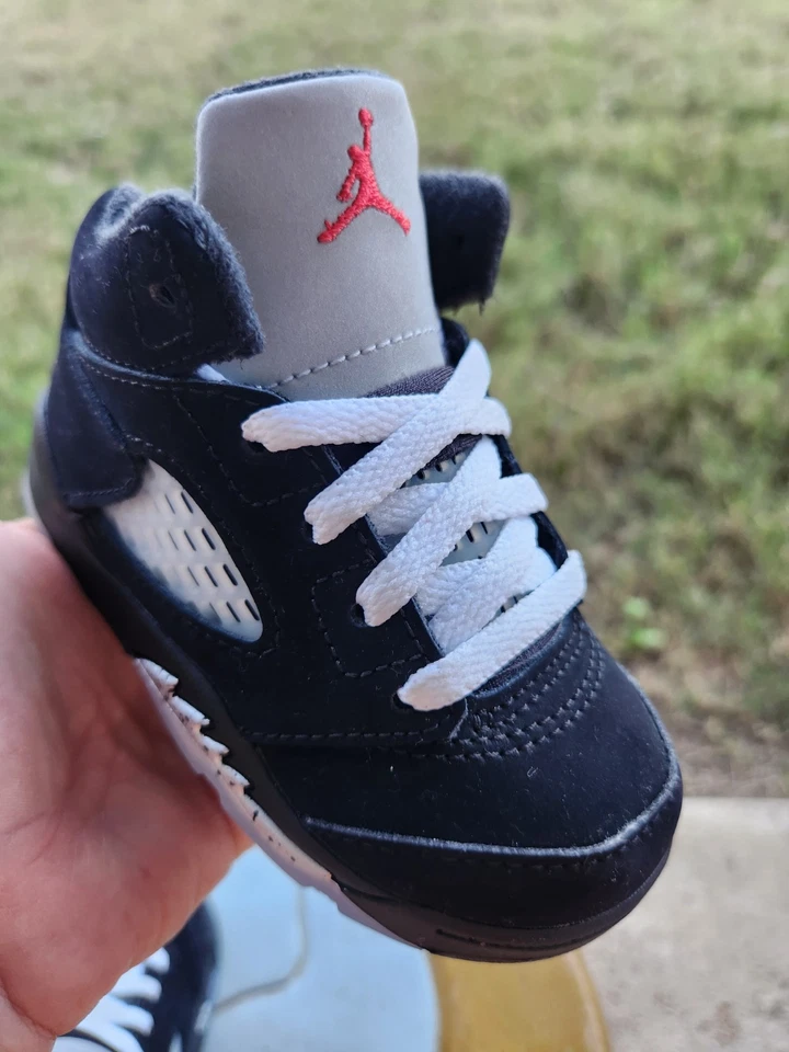 Jordan ретро 5 «Переосмысленный» совершенно новый ребенка ясельного возраста 6C - Изображение 4 из 4