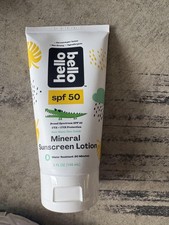 Hello Bello Mineral Sunscreen SPF 50 5 Fl Oz Broad Spectrum Waterproof New