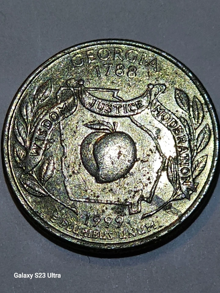 1788-1999D GEORGIA State Quarter, Rare Find & Die Errors! - Image 2 of 4