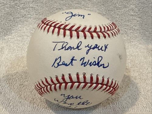 1 of 1 Denny McLain AUTOGRAPHED Baseball, Detroit Tigers, Jim Kaat, BEAUTIFUL!! - Picture 3 of 4