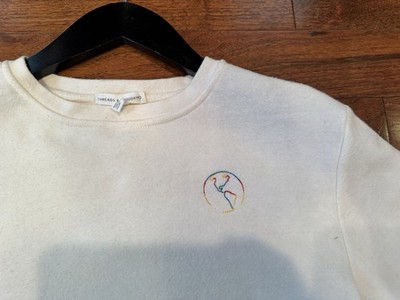 Threads 4 Thought Kids Sz 10 Beige Long Sl Sweater Top Cotton & Recycle Polyeste
