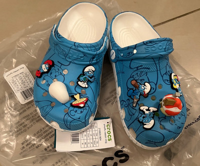 NEU Schlümpfe Crocs Smuns Classic Clog Unisex Gr. 37-38 UK 4-5