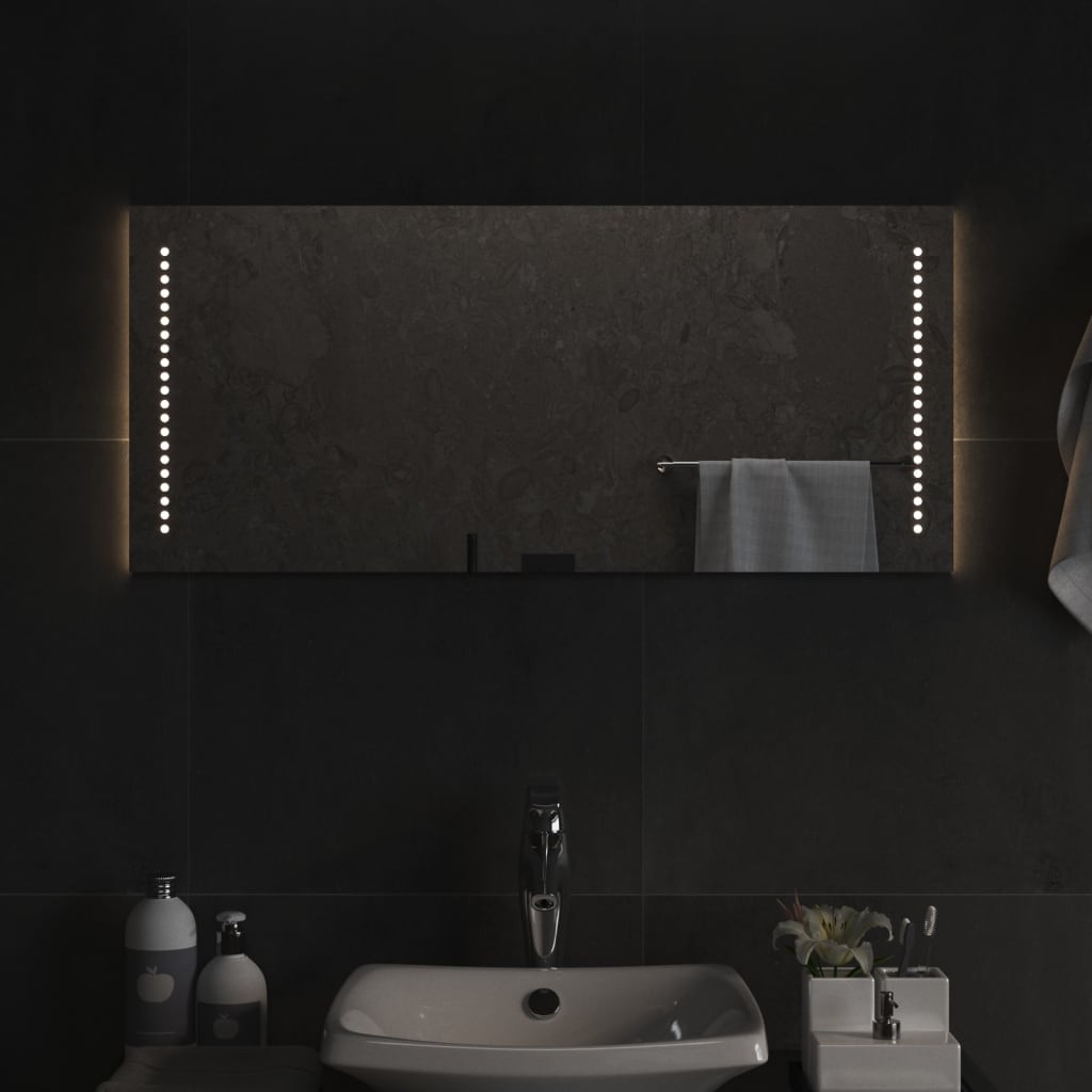 Specchio Moderno LED vidaXL 40x90cm - Illuminazione USB e Design Slim