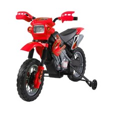6V Kids Electric Motorbike Ride-On for Ages 3-5 with Training Wheels