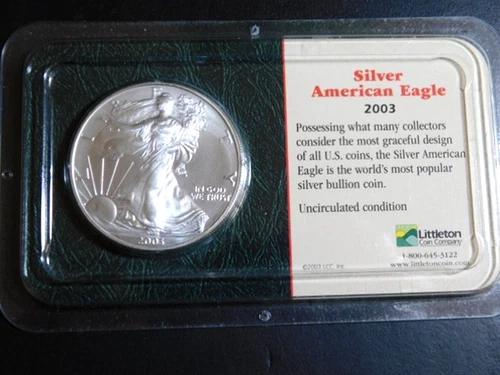 US 2003 SILVER EAGLE LITTLETON PACKAGING