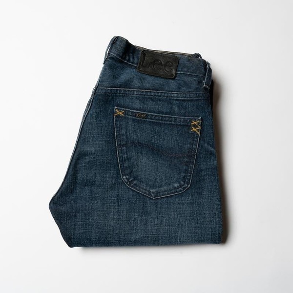 Men Lee Jeans Navy Cotton 32 / M / 46