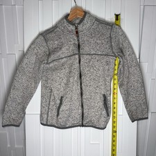 Carter's Jacket Kids 14 Gray Fleece Full Zip Winter Casual Warm Outerwear