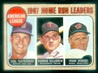 1968 TOPPS #6 AL HOMER RUN LEADERS YAZ/KILLEBREW EXMT