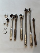 (Qty 6) Vintage CRAFTSMAN SOCKET RATCHET 44985, 44975, 44886 Tools Parts Lot