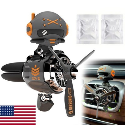 Car Air Freshener Aromatherapy Pilot Rotating Propeller Air Outlet Fragrance US