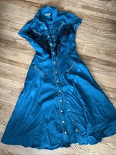 Unique, Vintage Cowgirl Button Up Dress