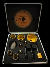 13pcs Diamond Hole Saw Kit with 5”Blade for Tile W/ Case