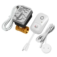 Water Leak Detector for Home, Water Alarm Leak Detector with Automatic Shutof...