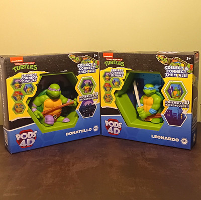 Nickelodeon Teenage Mutant Ninja Turtles PODS 4D Donatello & Leonardo