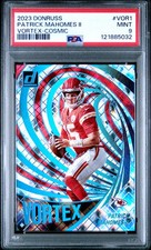 2023 Panini Donruss Vortex Cosmic #VOR1 Patrick Mahomes PSA 9 (Topps KB58)