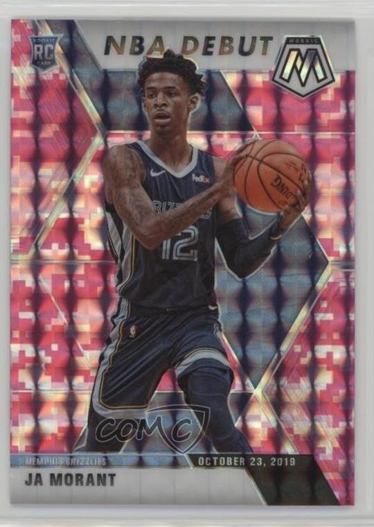 2019-20 Panini Mosaic NBA Debut Pink Camo Prizm Ja Morant #274 Rookie RC k3f