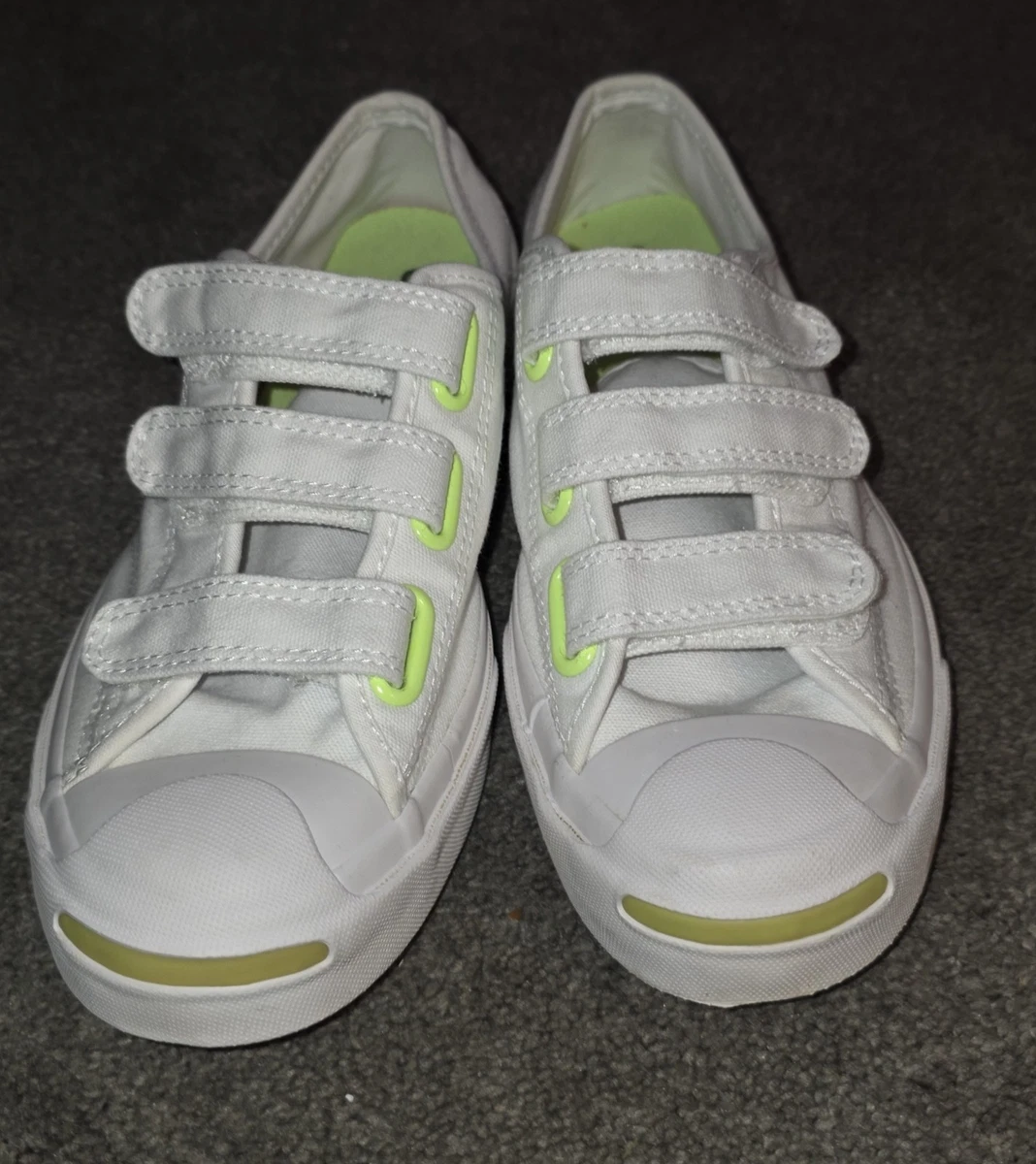 Converse Jack Purcell Low Easy-On White Ghost Green Herren 6,5 / Wo’s 8