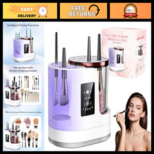 3-in-1 Electric Makeup Brush Cleaner  Dryer - Portable USB Cosmetic Washer Tool