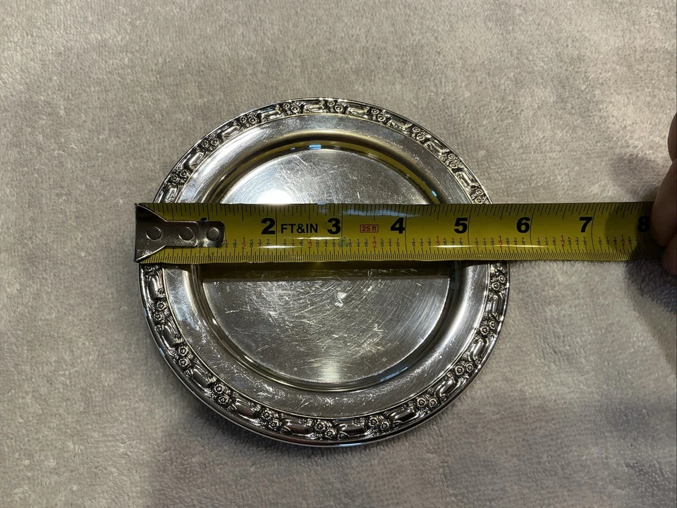 复古 Oneida 美国镀银装饰边缘 5.5 英寸 — 第 3/3 张图片