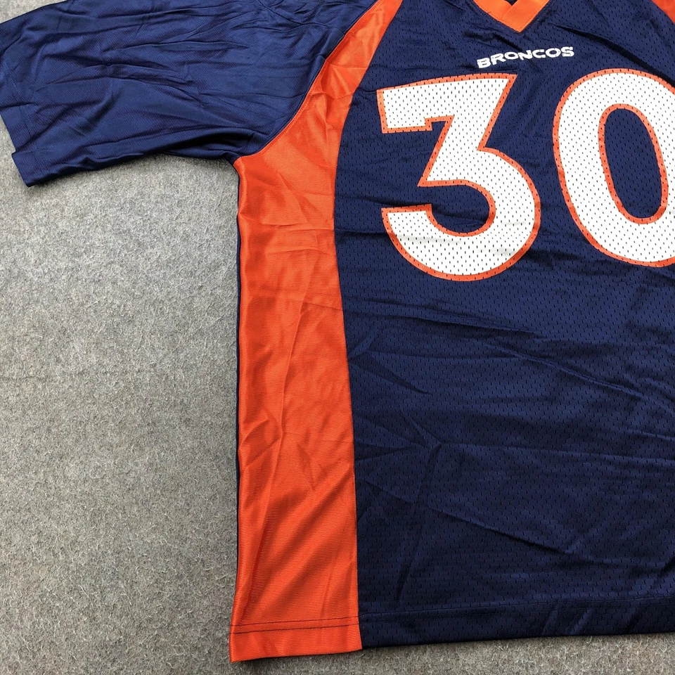 Camiseta De Colección Denver Broncos Para Hombres Grande NFL Fútbol Nike Terrell Davis 30 Años 90 Foto 2 de 4