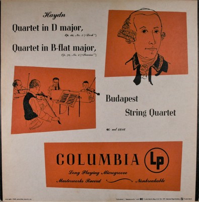 Joseph Haydn / Budapest String Quartet, Quartet In D Major, Op. 64, No. 5 (''Lark