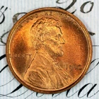 * 1910-P * PRISTINE+ BLAZING RED GEM BU MS LINCOLN WHEAT PENNY *FROM COLLECTION