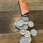 Roll Of 40 Silver Washington Quarters