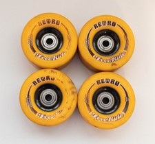 Abec 11 Retro FreeRide 86A 72MM Skateboard Wheels Orange (4) w/ Biltin Bearings