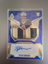2025 Panini Phoenix Dual Rookie Patch Autographs Tyler Shough Blue Parallel /49