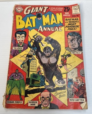 Batman Annual #3 Joker Cover Silver Age Superhero Vintage DC Comic 1962