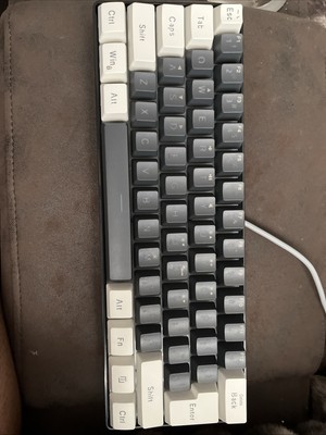 60% Wired Gaming Keyboard, RGB Backlit Ultra Compact Mini Keyboard, Waterproo...