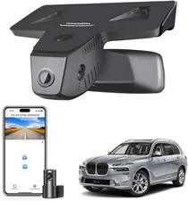 Custom Front 4K & Rear 1080p Dash Cam for 2023-2025 BMW X7, WiFi App, GPS, 128GB