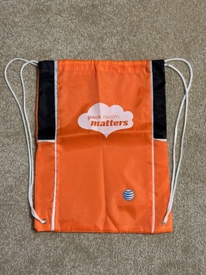 AT&T Drawstring Backpack | Sport | Gym | Bag | Sack