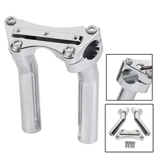 Chrome 6.5" Tall Handlebar Riser 1" Top Clamp For Harley 883 Sportster Softail