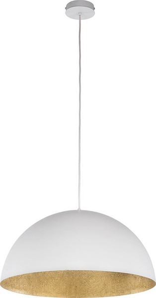 Pendelleuchte Weiß Gold GläNzend Rund Wohnzimmer Esszimmer Elegant HäNgelampe-image