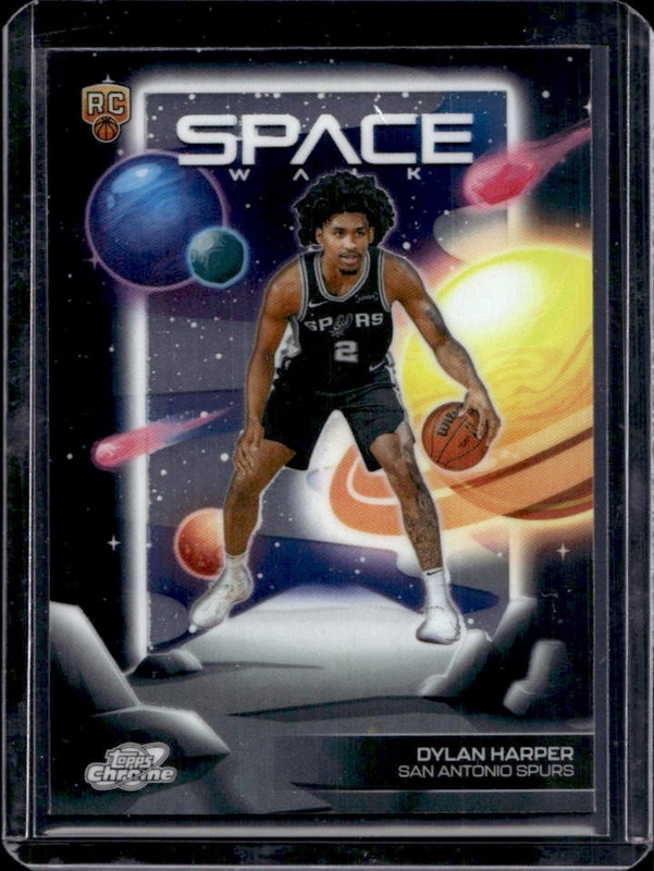 2025-26 Topps Cosmic Chrome Dylan Harper Space Walk RC Rookie #SW-7 Spurs