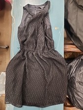 Women's Express Halter Strap Black Cocktail Party Dress, Size XS (B6)