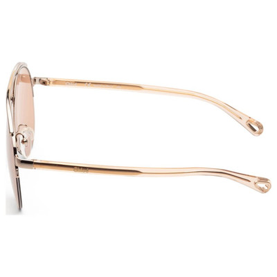 Chloe Women's Rose Gold Aviator Sunglasses CE152S-841 | eBay