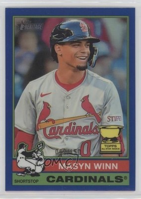 2025 Topps Heritage Chrome Blue Border 60/150 Masyn Winn #103 0s5s