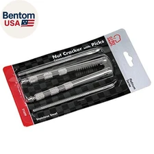 Classic Nut Cracker with Picks, 6.75 Inch, Stainless Steel