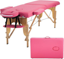 Massage Bed Portable Massage Table 24 Inch Wide Lash Bed Height Adjustable 2 Fol