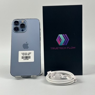 Apple iPhone 13 Pro Max 128GB Sierra Blue 85% Battery Unlocked