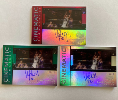 2015-16 Gala Cinematic Signatures Autos Crimson /10 Jade /25 Silver /40