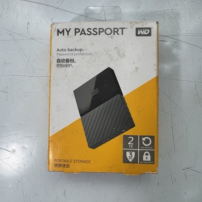 WD My Passport 2TB Portable External Hard Drive for Mac USB-C/A - WDBLPG0020BBK