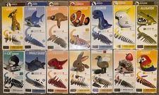 Lot Of 14 Eugy 3D Cardboard Model Kits - Animals Safari Ltd.
