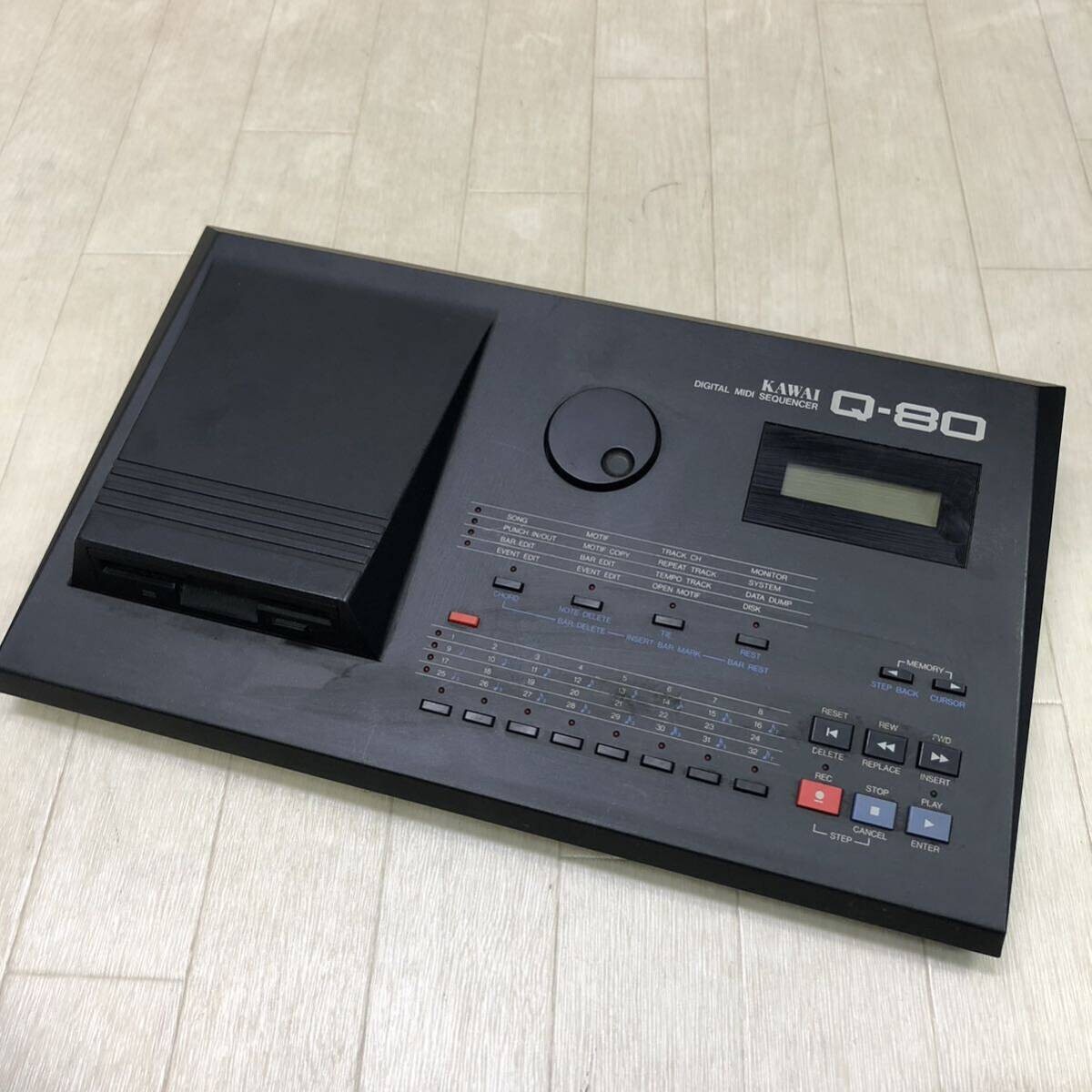 邦楽 QQQ KAWAI Q-80 Digital Midi Sequencer Floppy Sequencer Drive No Power