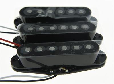 3x N/M/B Schwarz Alnico 5 Single Coil Tonabnehmer High Output Sound ST SSS Tonabnehmer