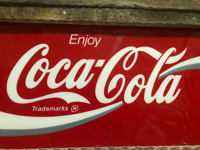 Vintage 1970's-80's Coca-Cola Vending Machine Plexiglass