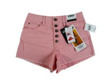 Rewash Casey Super High Rise Shorts Pink Denim Jean Cutoffs Size 3 / W 26"
